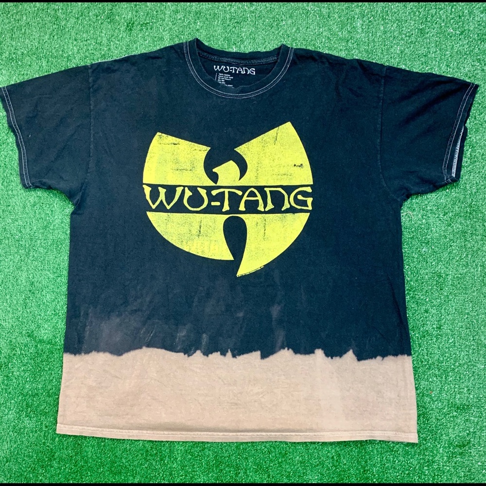 Wu-Tang Clan Bleached Bottom Design T-shirt.